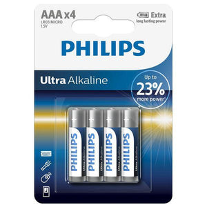 Batterie Alcaline Philips LR03 AAA LR03 (4 pcs) - New Shop Generation