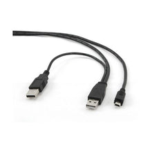 Carica l'immagine nel visualizzatore di Gallery, Cavo Doppio da USB a Mini USB GEMBIRD CCP-USB22-AM5P-3 Nero - New Shop Generation