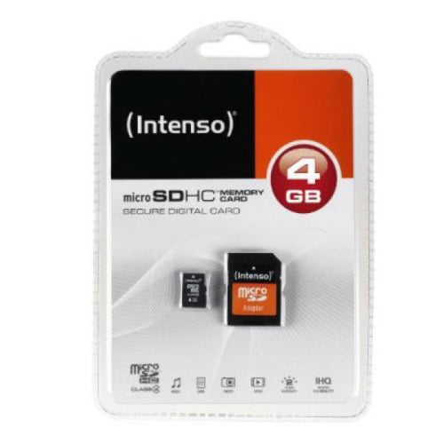 Scheda Di Memoria Micro SD con Adattatore INTENSO 3413450 4 GB Classe 10 - New Shop Generation