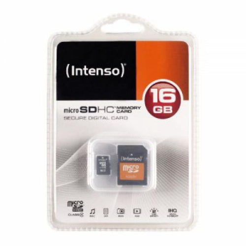 Scheda Di Memoria Micro SD con Adattatore INTENSO 3413470 16 GB Classe 10 - New Shop Generation