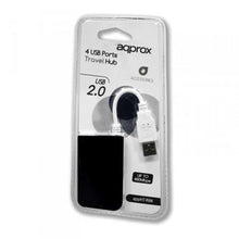Carica l'immagine nel visualizzatore di Gallery, Hub USB 4 Porte approx! APPHT4BK USB 2.0 Nero - New Shop Generation
