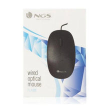 Carica l'immagine nel visualizzatore di Gallery, Mouse Ottico Mouse Ottico NGS FLAME 1000 dpi Nero - New Shop Generation