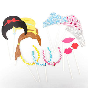 Accessori Principessa per Foto Divertenti (pacco da 12) - New Shop Generation