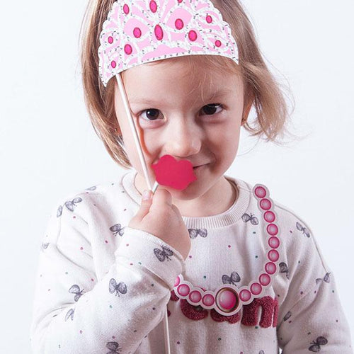 Accessori Principessa per Foto Divertenti (pacco da 12) - New Shop Generation