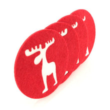Carica l'immagine nel visualizzatore di Gallery, Sottobicchieri Natalizi Renna (4 pcs) 143754 - New Shop Generation