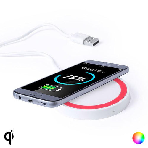Caricabatterie Senza Fili Smartphone Qi LED 145324 - New Shop Generation