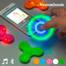 Carica l'immagine nel visualizzatore di Gallery, Spinner LED con Altoparlanti e Bluetooth InnovaGoods