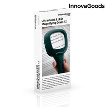 Carica l'immagine nel visualizzatore di Gallery, Lente di Ingrandimento con Luce LED e Ultravioletta 3X InnovaGoods - New Shop Generation