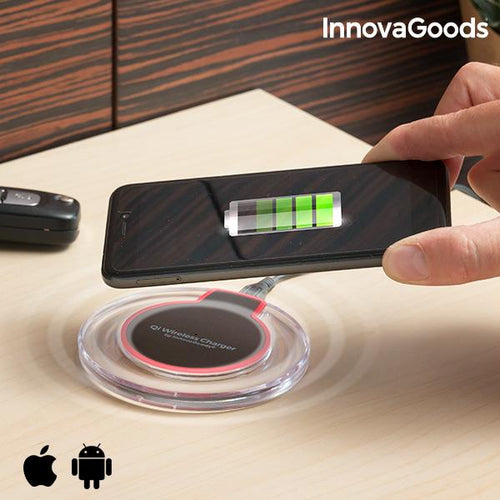 Caricabatterie Senza Fili per Smartphone Qi InnovaGoods - New Shop Generation