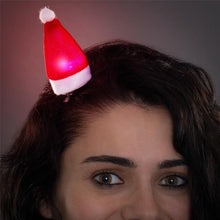 Carica l'immagine nel visualizzatore di Gallery, Pinza per i Capelli con LED Cappello Babbo Natale - New Shop Generation