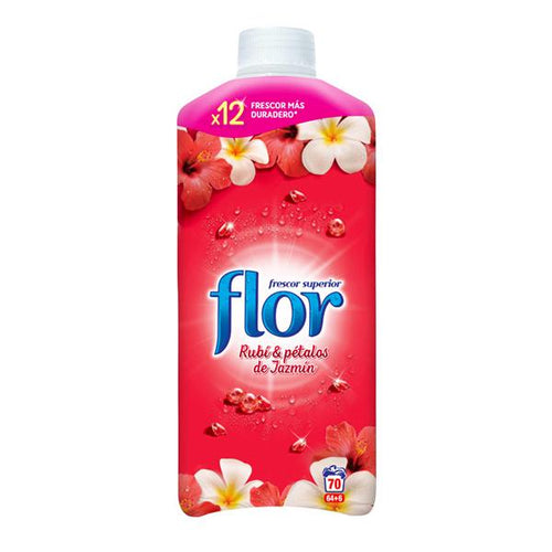Ammorbidente Concentrato Flor Red Rubino e Petali di Gelsomino 1,5 L (70 Lavaggi) - New Shop Generation