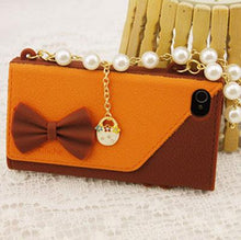Carica l'immagine nel visualizzatore di Gallery, Custodia Borsetta con Perle per iPhone - New Shop Generation