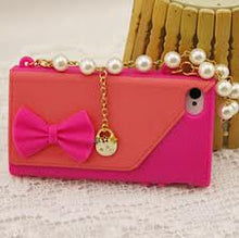 Carica l'immagine nel visualizzatore di Gallery, Custodia Borsetta con Perle per iPhone - New Shop Generation