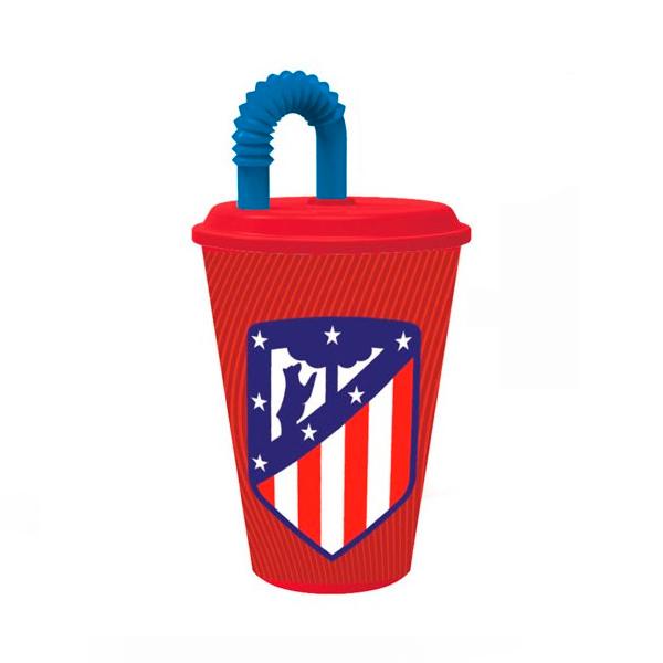 Bicchiere con Tappo Atlético Madrid Plastica - New Shop Generation
